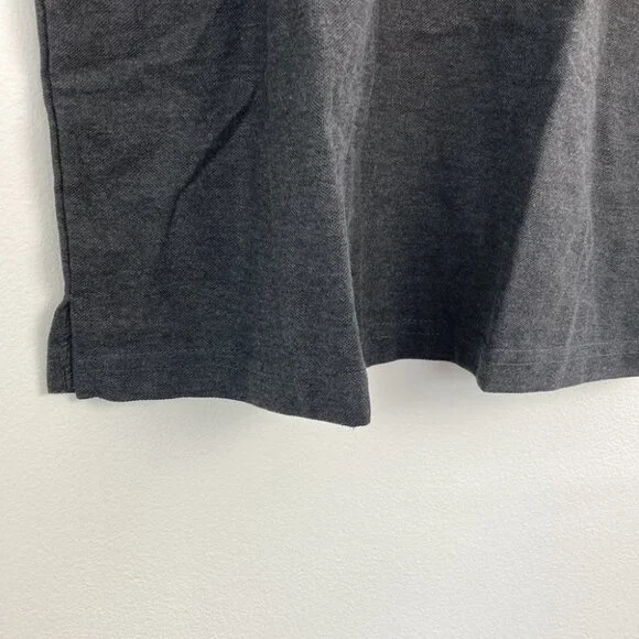 Jumpstart Men's Short Sleeve Polo Cotton Shirt DD7 Charcoal Black/Grey Large - Picture 4 of 6